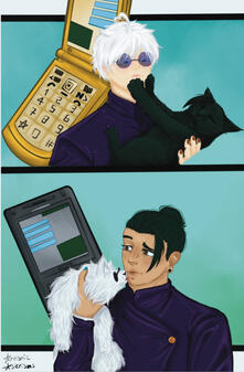 Gojo Geto Cats